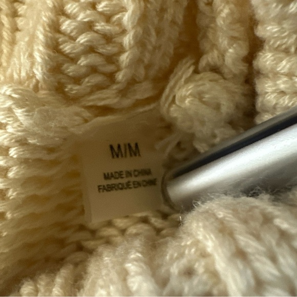 Elie Tahari Medium Wool Blend Cable Knit Sweater Relaxed Dolman Long Sleeve Norm - Picture 10 of 12